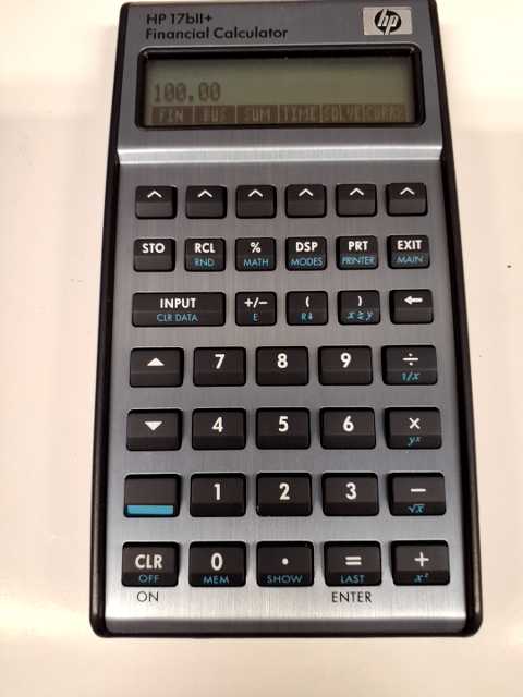 Regnemaskine HP 17bll+Finansiel Calculator